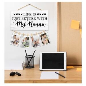 Decorative Sign with Photo Clips